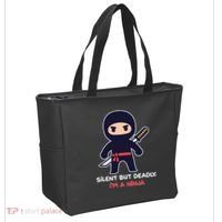 Silent But Deadly I'm A Ninja Tote Bag thumb 2