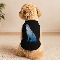 Silhouette Of The Howling Wolf Doggie Tank thumb 2