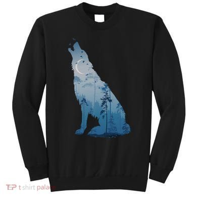 Silhouette Of The Howling Wolf Sweatshirt