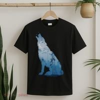 Silhouette Of The Howling Wolf T-Shirt thumb 2