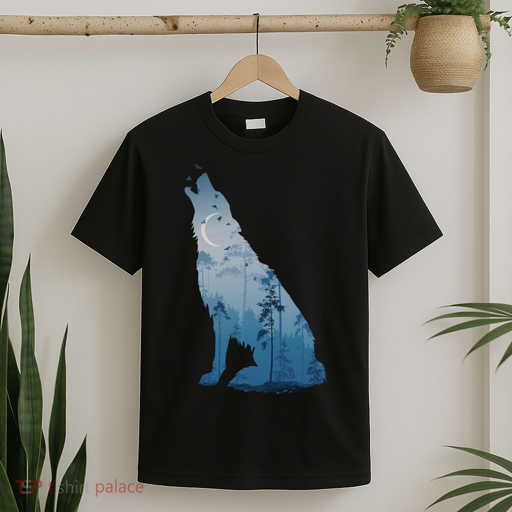 Silhouette Of The Howling Wolf T-Shirt