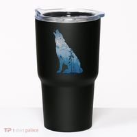 Silhouette Of The Howling Wolf Tumbler thumb 0