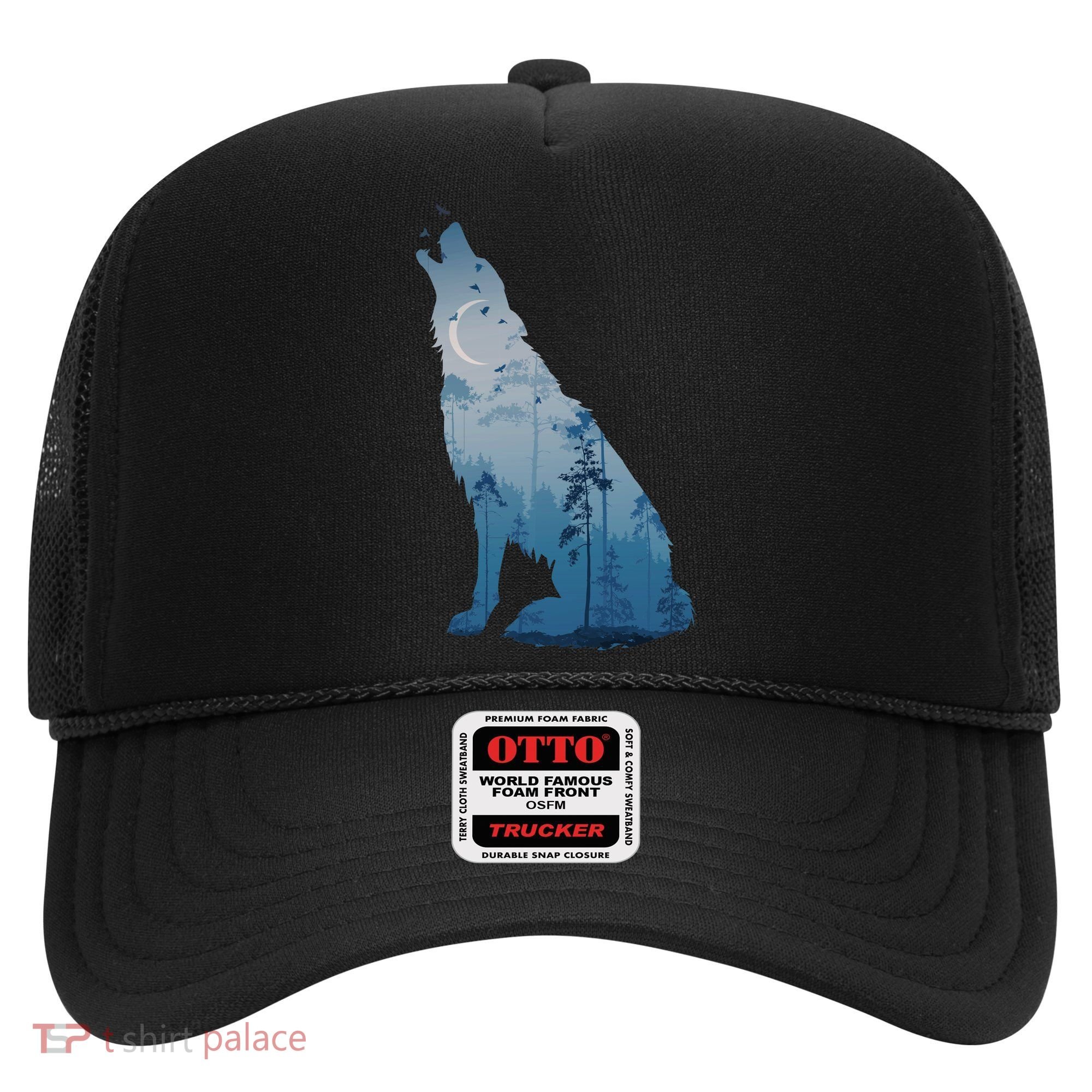 Silhouette Of The Howling Wolf Hat