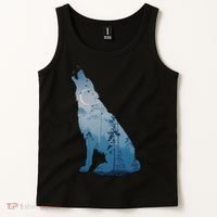 Silhouette Of The Howling Wolf Tank Top thumb 2