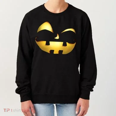 Silly Cool Jack O Lantern Face Women's Sweatshirt