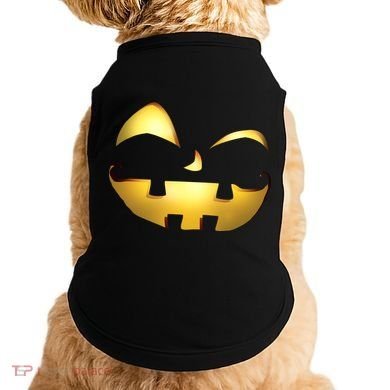 Silly Cool Jack O Lantern Face Doggie Tank