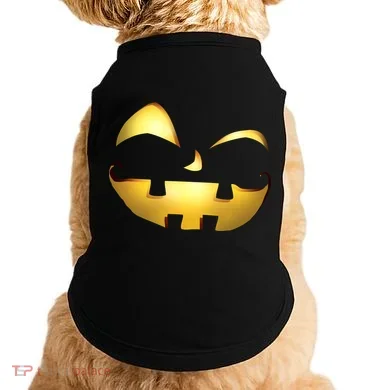 Silly Cool Jack O Lantern Face Doggie Tank