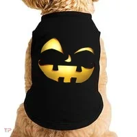 Silly Cool Jack O Lantern Face Doggie Tank thumb 0