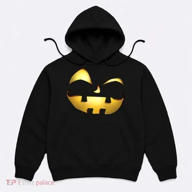 Silly Cool Jack O Lantern Face Hoodie