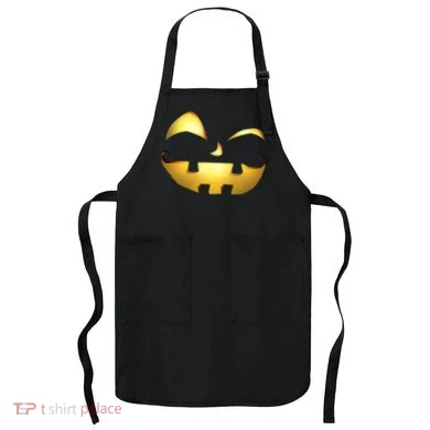 Silly Cool Jack O Lantern Face Apron