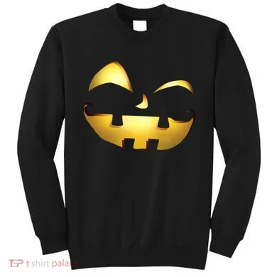 Silly Cool Jack O Lantern Face Sweatshirt