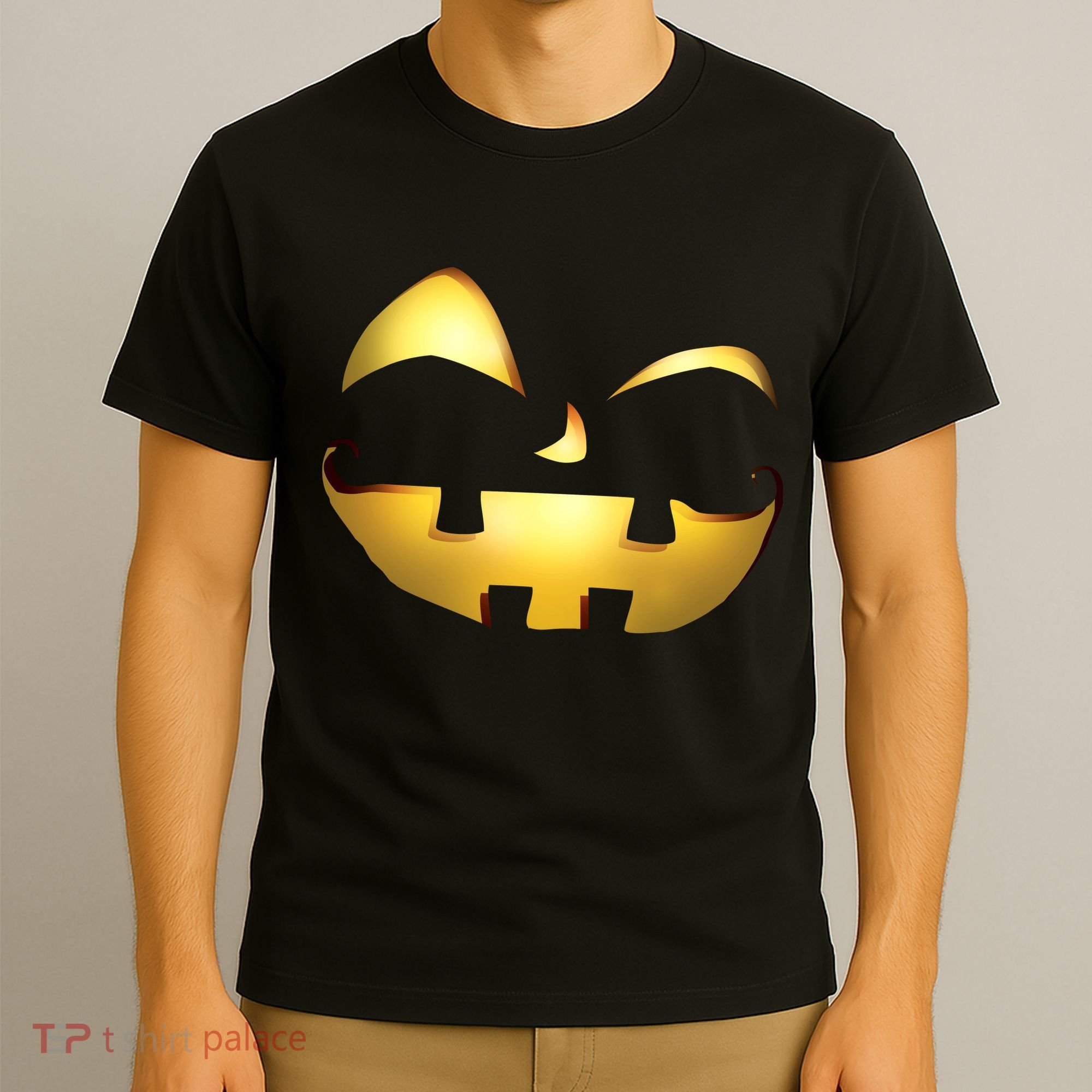 Silly Cool Jack O Lantern Face T-Shirt