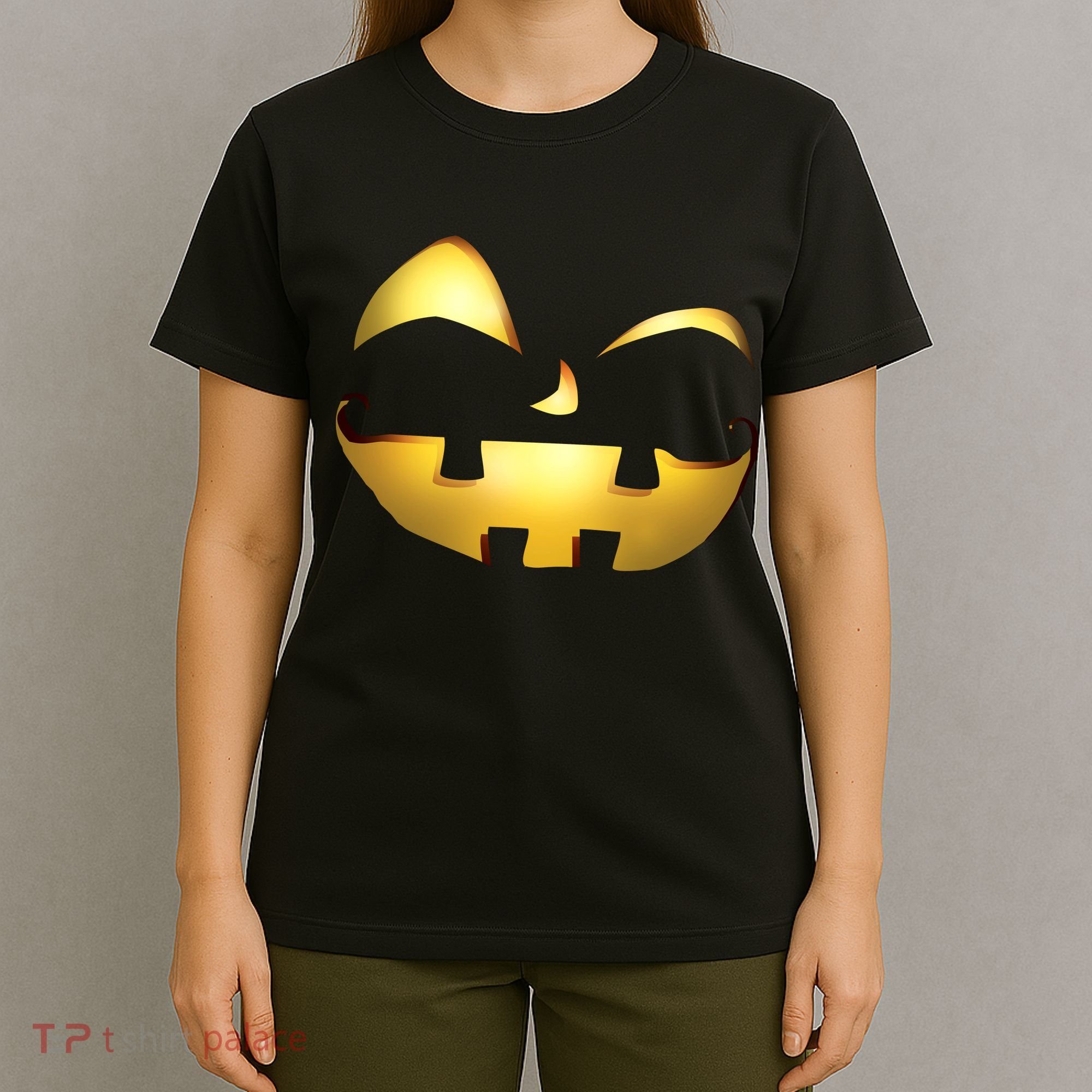 Silly Cool Jack O Lantern Face T-Shirt