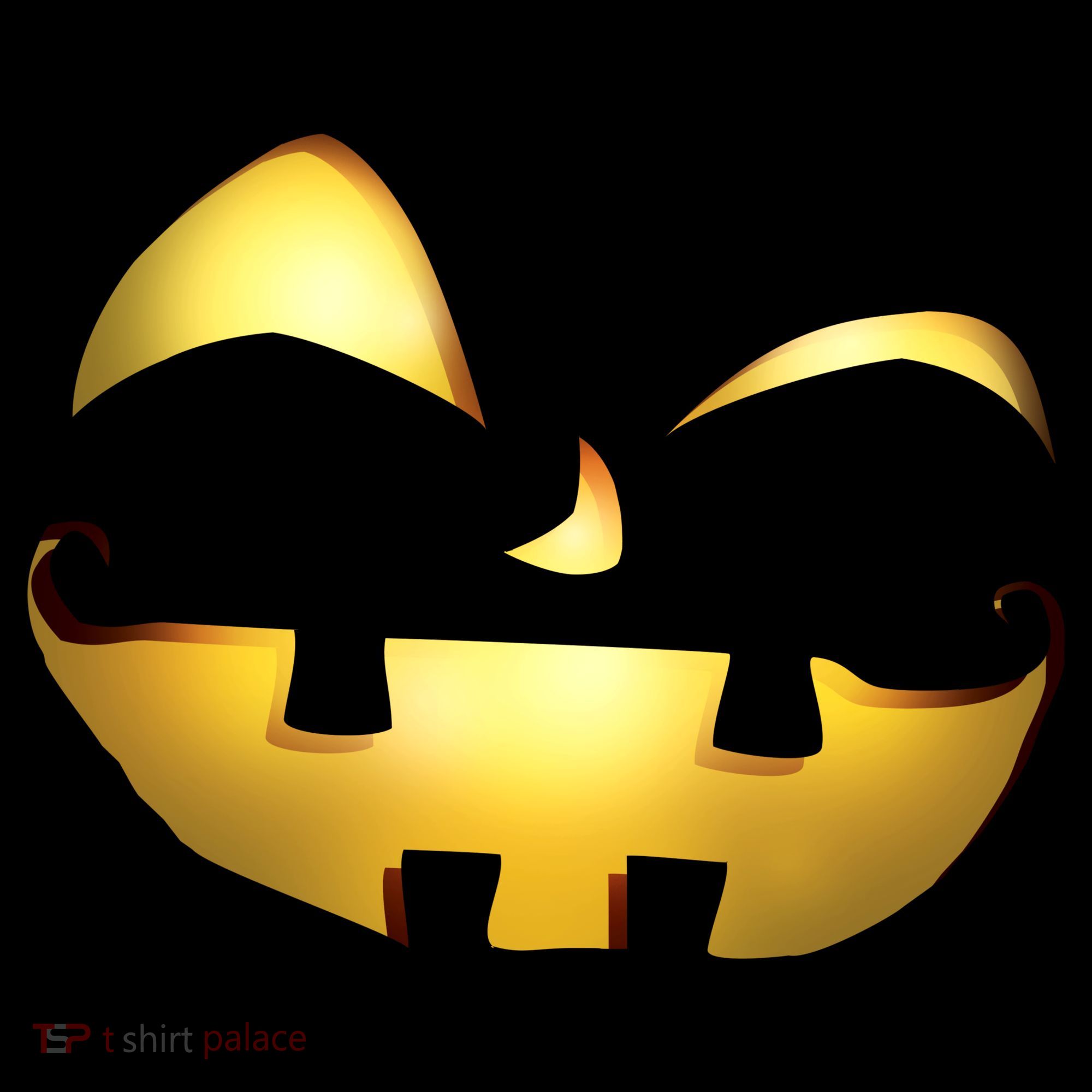 Silly Cool Jack O Lantern Face T-Shirt