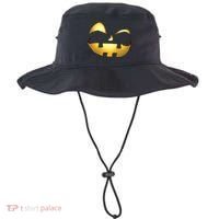 Silly Cool Jack O Lantern Face Bucket Hat thumb 0