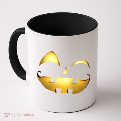 Silly Cool Jack O Lantern Face Coffee Mug