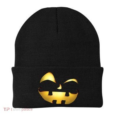 Silly Cool Jack O Lantern Face Beanie