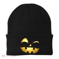 Silly Cool Jack O Lantern Face Beanie thumb 0