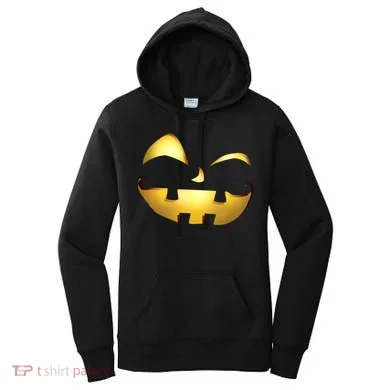 Silly Cool Jack O Lantern Face Women's Hoodie