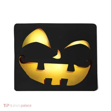 Silly Cool Jack O Lantern Face Mousepad
