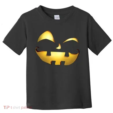 Silly Cool Jack O Lantern Face Toddler T-Shirt