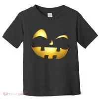 Silly Cool Jack O Lantern Face Toddler T-Shirt thumb 0