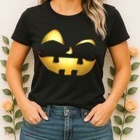 Silly Cool Jack O Lantern Face Women's T-Shirt thumb 2