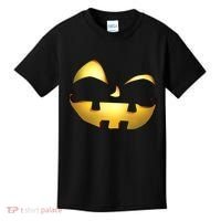 Silly Cool Jack O Lantern Face Kids T-Shirt thumb 0