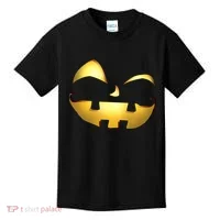 Silly Cool Jack O Lantern Face Kids T-Shirt thumb 0