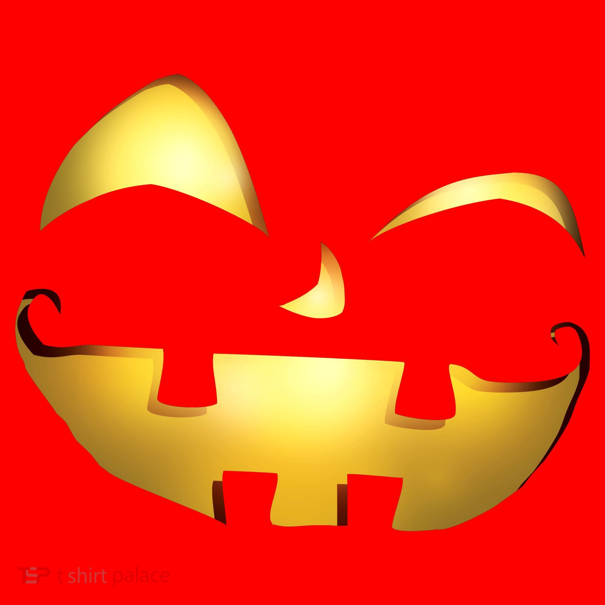 Silly Cool Jack O Lantern Face Santa Hat