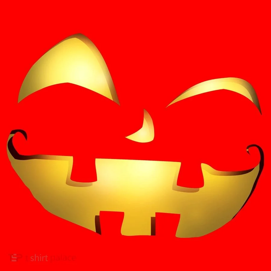 Silly Cool Jack O Lantern Face Santa Hat