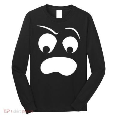 Silly Ghost Face Long Sleeve Shirt