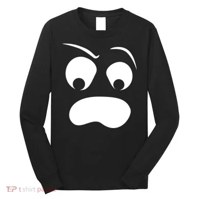 Silly Ghost Face Long Sleeve Shirt