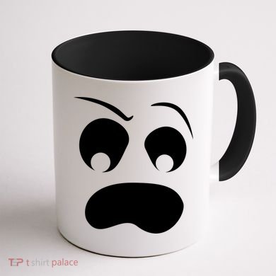 Silly Ghost Face Coffee Mug back