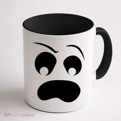 Silly Ghost Face Coffee Mug back