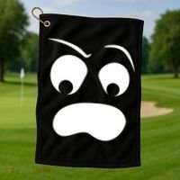 Silly Ghost Face Golf Towel thumb 1