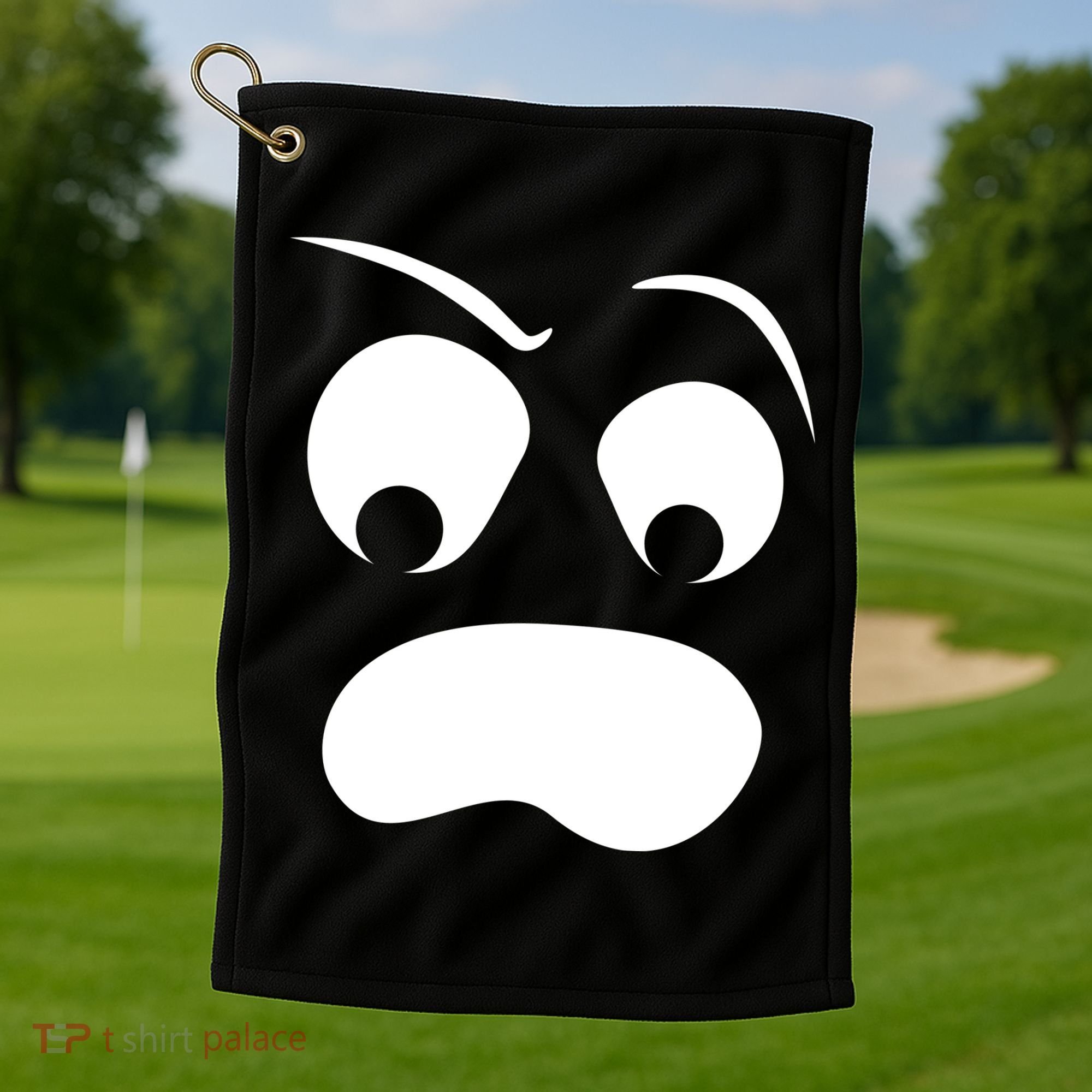 Silly Ghost Face Golf Towel