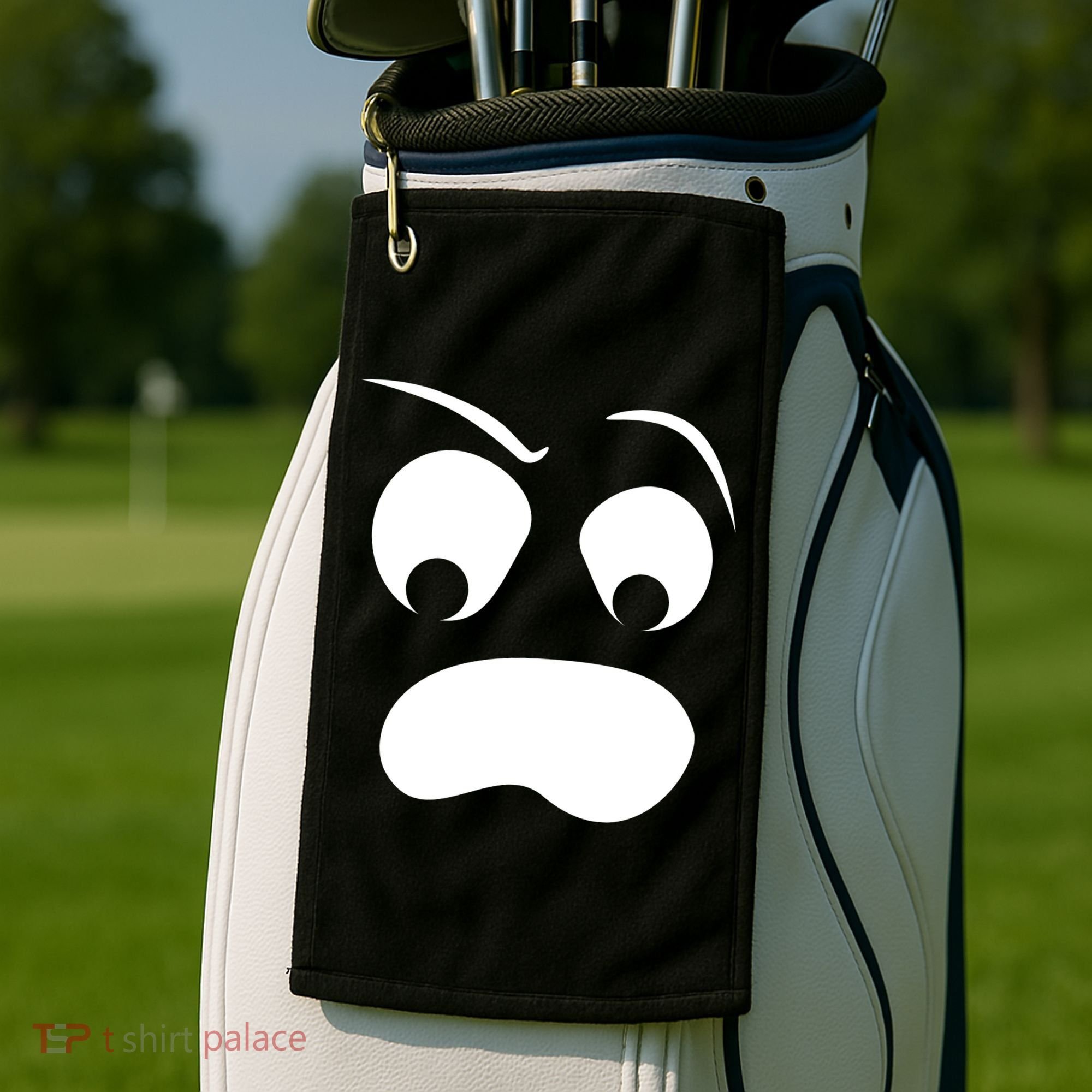 Silly Ghost Face Golf Towel