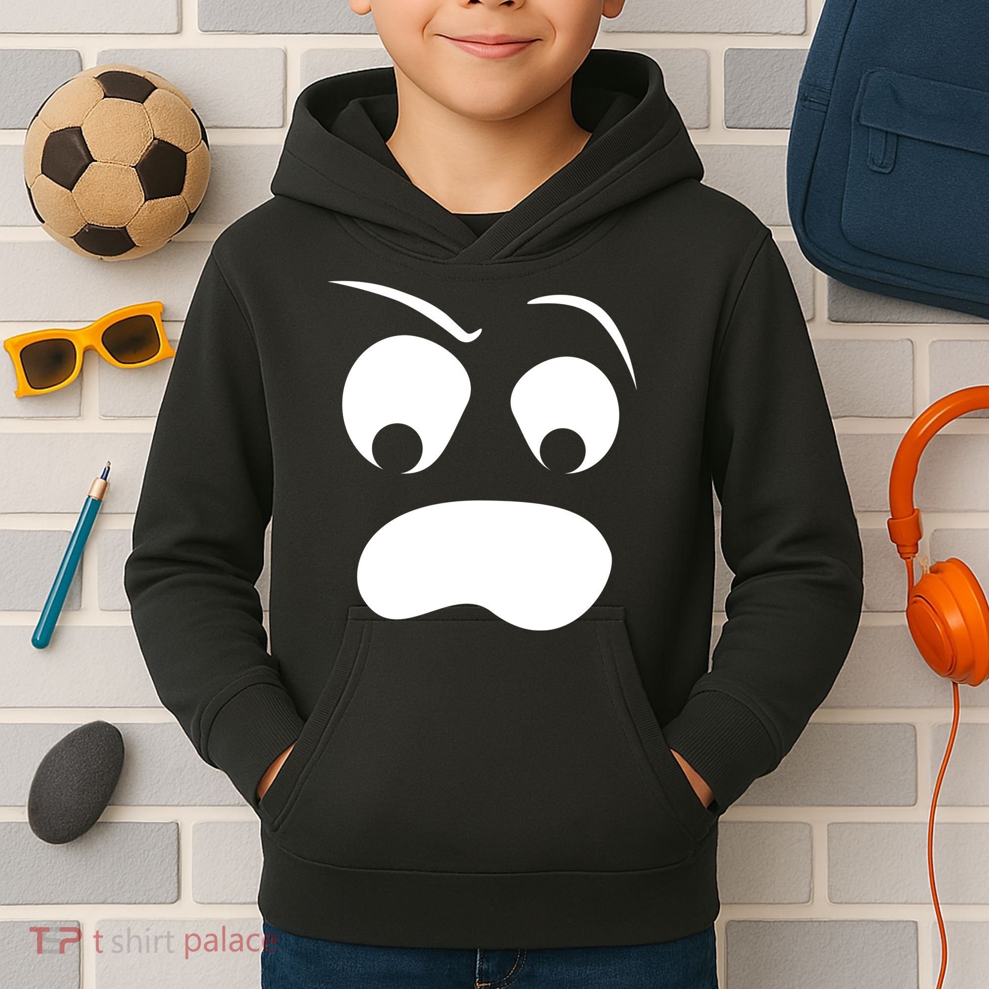 Silly Ghost Face Kids Hoodie