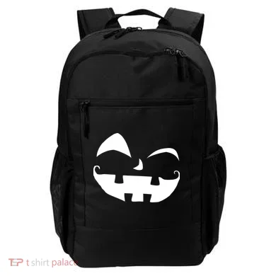 Silly Jack O' Lantern Face Backpack