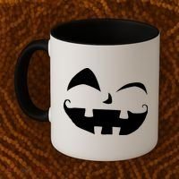 Silly Jack O' Lantern Face Coffee Mug thumb 2