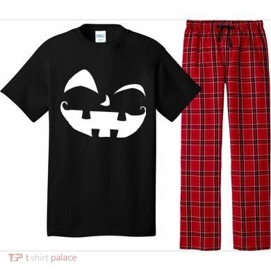 Silly Jack O' Lantern Face Pajama Set