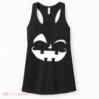 Silly Jack O' Lantern Face Women's Tank Top thumb 0