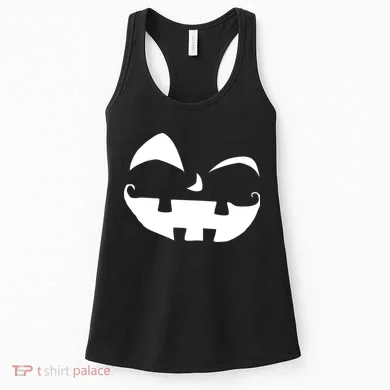 Silly Jack O' Lantern Face Women's Tank Top