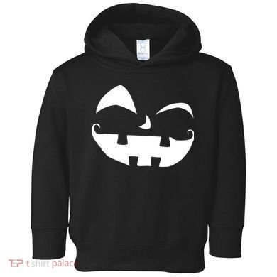 Silly Jack O' Lantern Face Toddler Hoodie