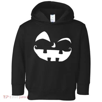 Silly Jack O' Lantern Face Toddler Hoodie