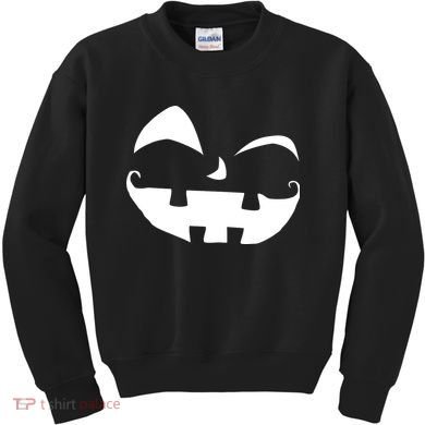 Silly Jack O' Lantern Face Kids Sweatshirt