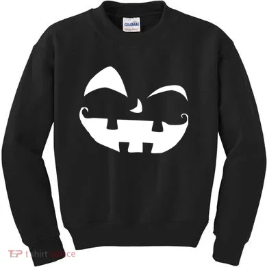 Silly Jack O' Lantern Face Kids Sweatshirt