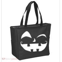 Silly Jack O' Lantern Face Tote Bag thumb 2