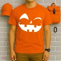 Silly Jack O' Lantern Face T-Shirt thumb 6